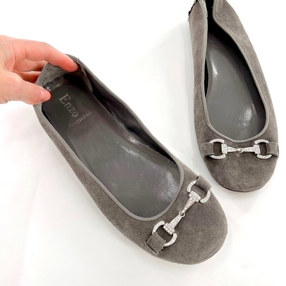 ENZO ANGIOLINI Women's Strand Ballet Flat Gray Suede EASTRANO size 9 M - Picture 12 of 13